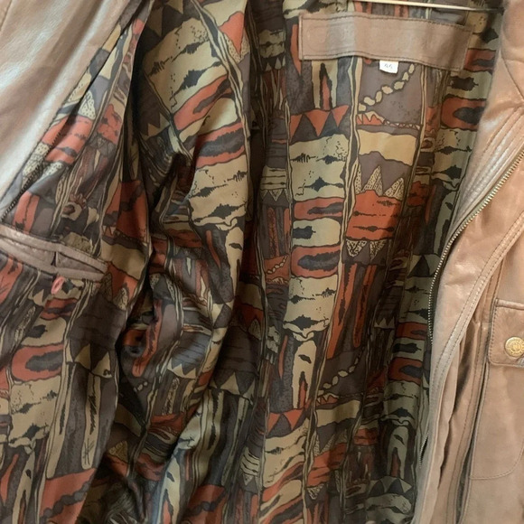 Boutique Of Leathers Oversized Tan Leather Jacket - Picture 10 of 11